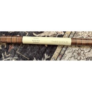 Threshold Slatted Wood/walnut Peel & Stick Wallpaper 27.5sq Ft